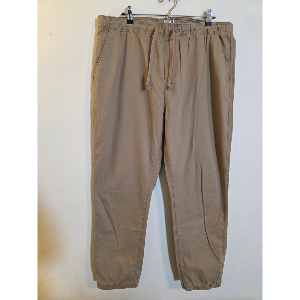 Old Navy Mens Jogger Pants Basswood Brown Cotton Stretch XL S/205867 - Picture 2 of 11